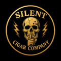 Silent Cigar Embossed Sticker 5x5